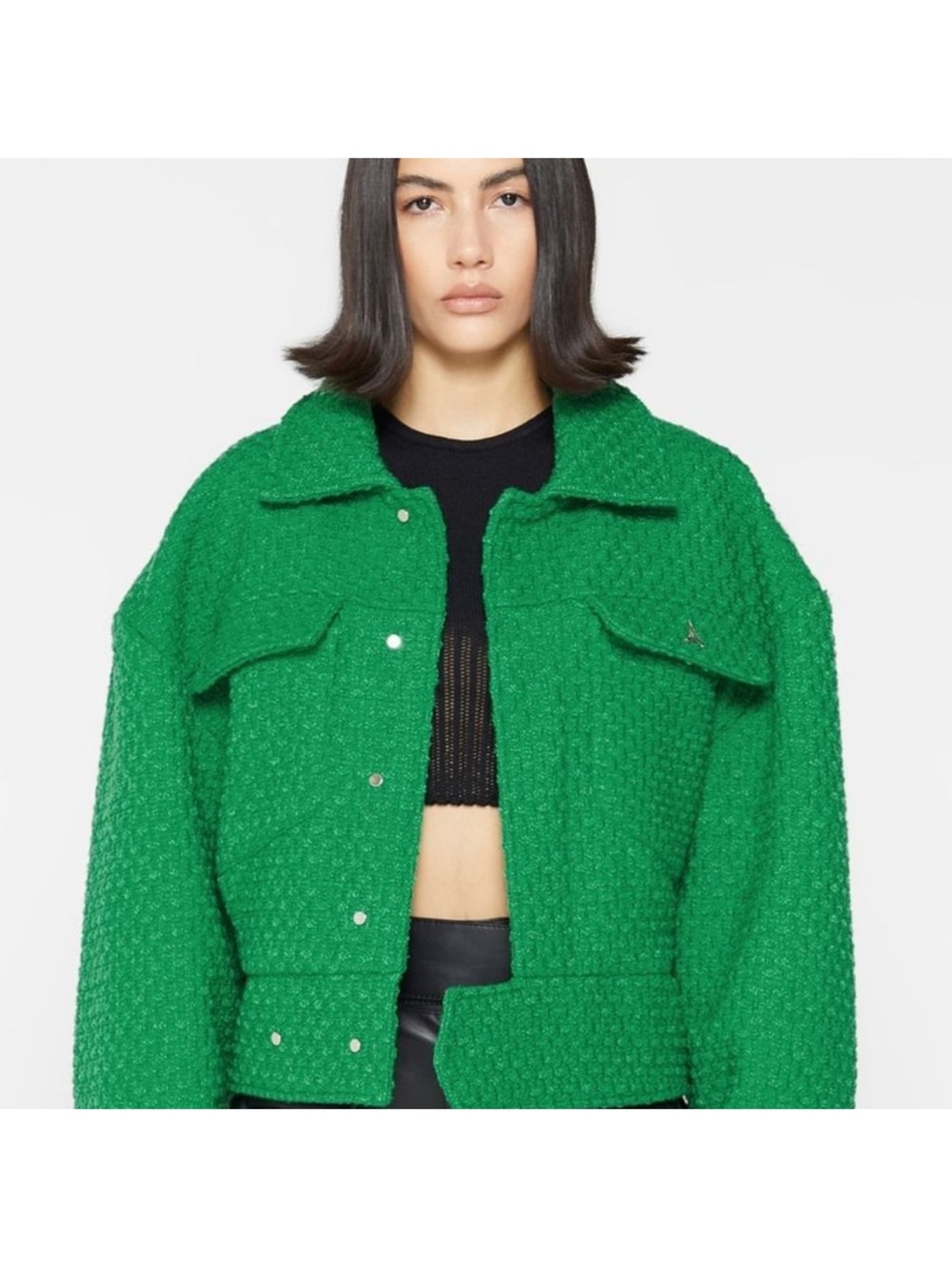 Manière De Voir Green body Bouclé Jacket